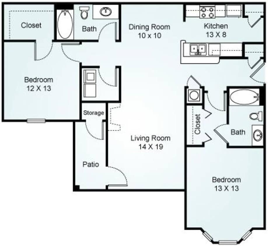 Floor Plan - B - The Rushmore