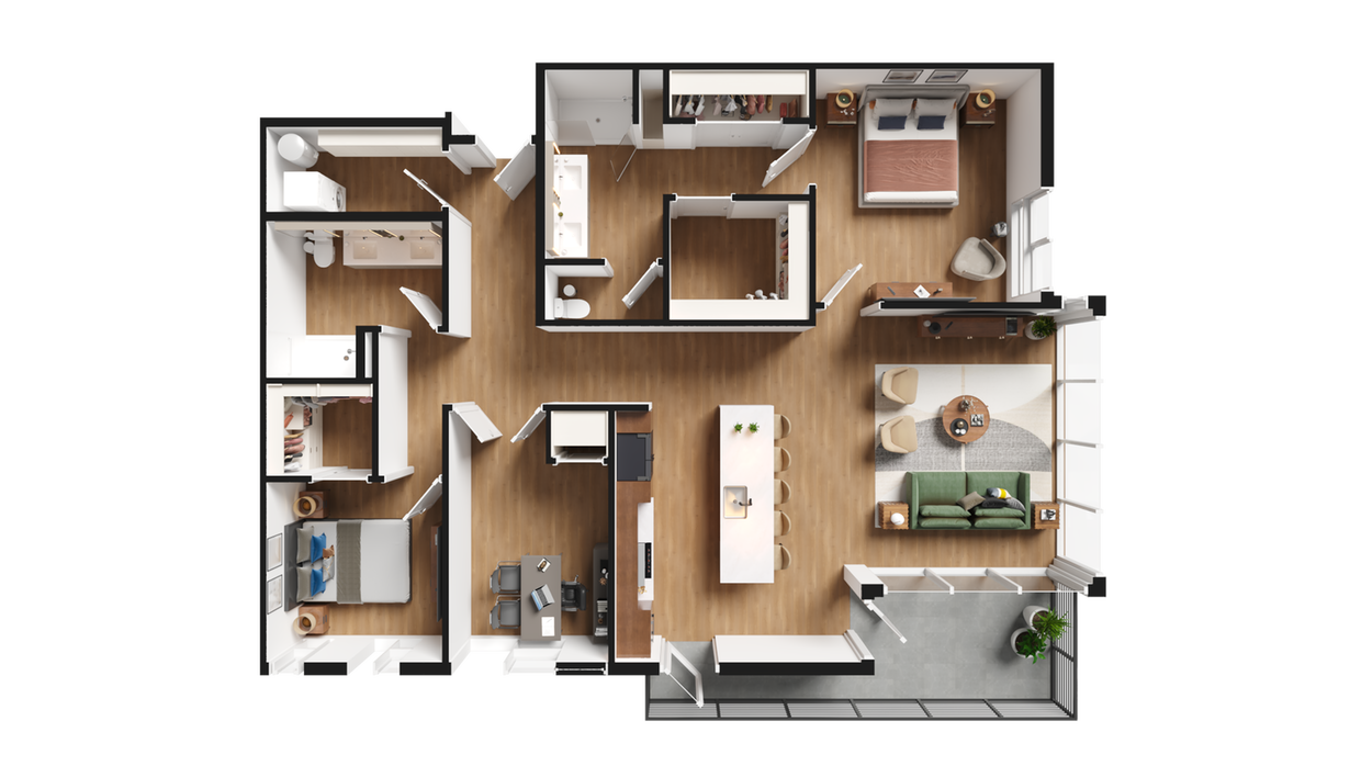Astrie 2BR + Den - A - 2BR + DEN-A
