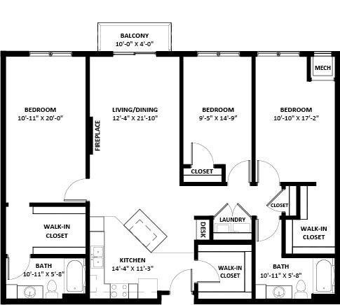Floor Plan - Pippen 1