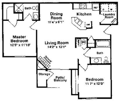 Floor Plan - The Mahogany