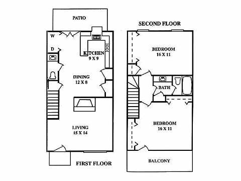 2BR/1.5BA - 2 Bed 1.5 Bath Townhome