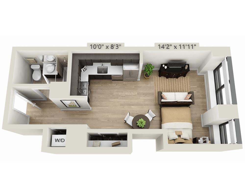 Floor Plan - Studio E1I