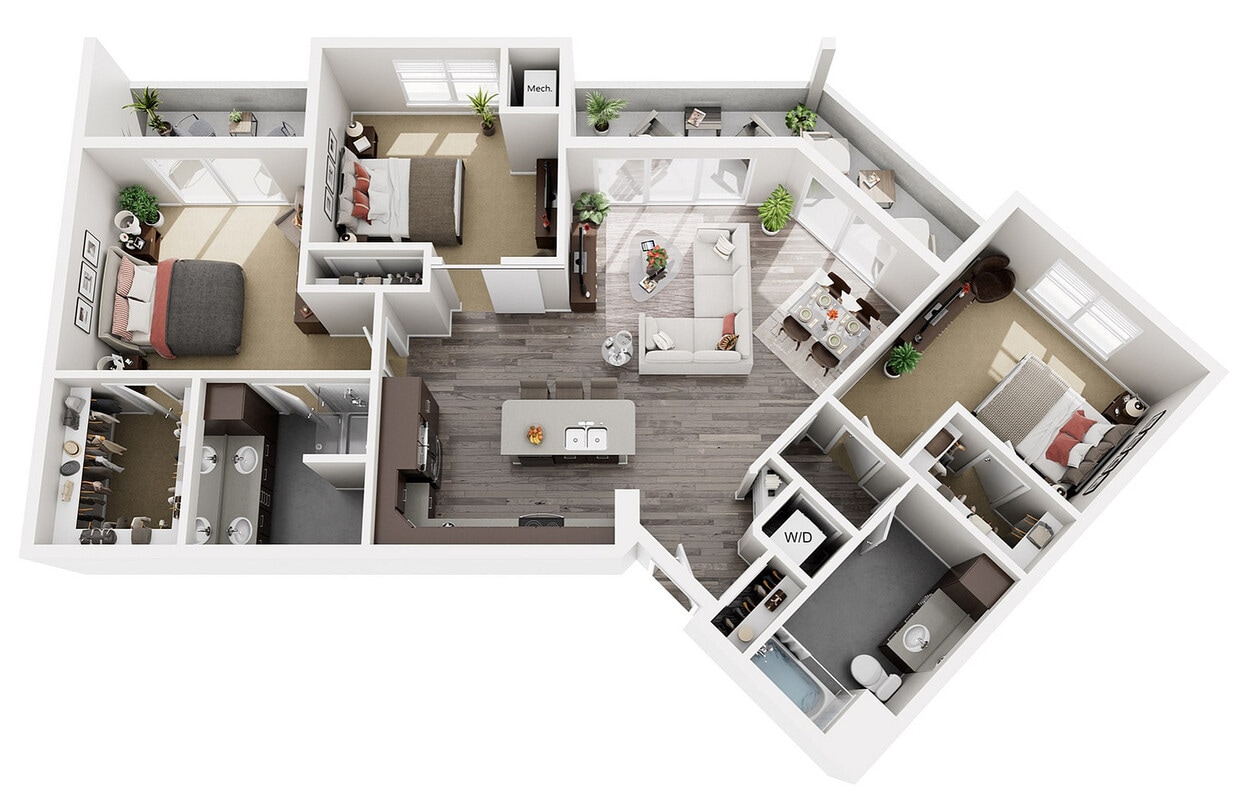 Floor Plan E2 | 22 Slate | Apartments in Madison, WI - E2