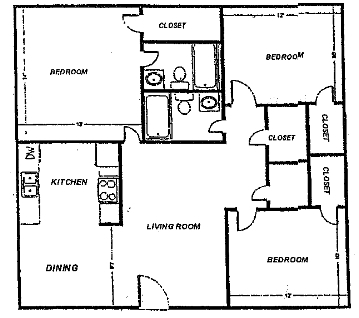 3BR/2BA - 3 Bedroom 2 Bath