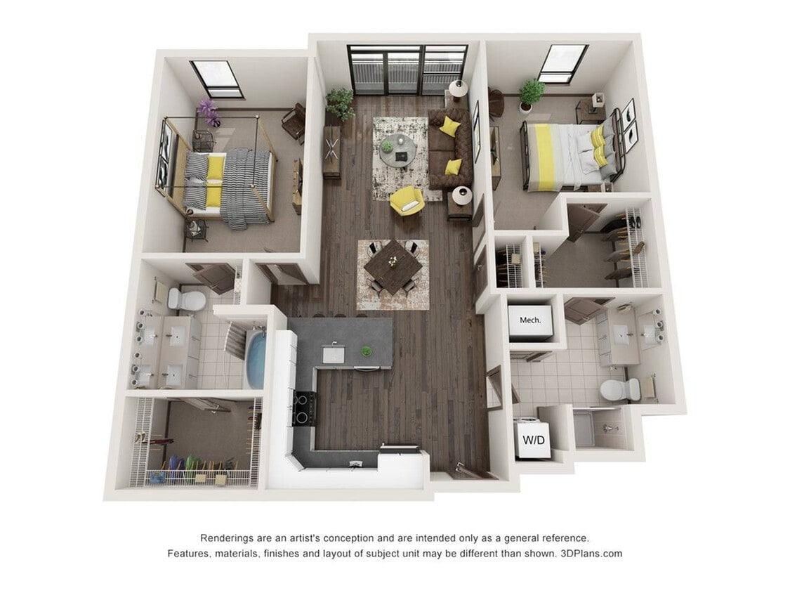 2 Bedroom - 2 Bathroom - Bellefonte (2 Bedroom & 2 Bathroom)