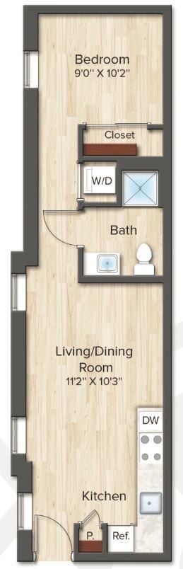 Floor Plan - The Garland (A2)
