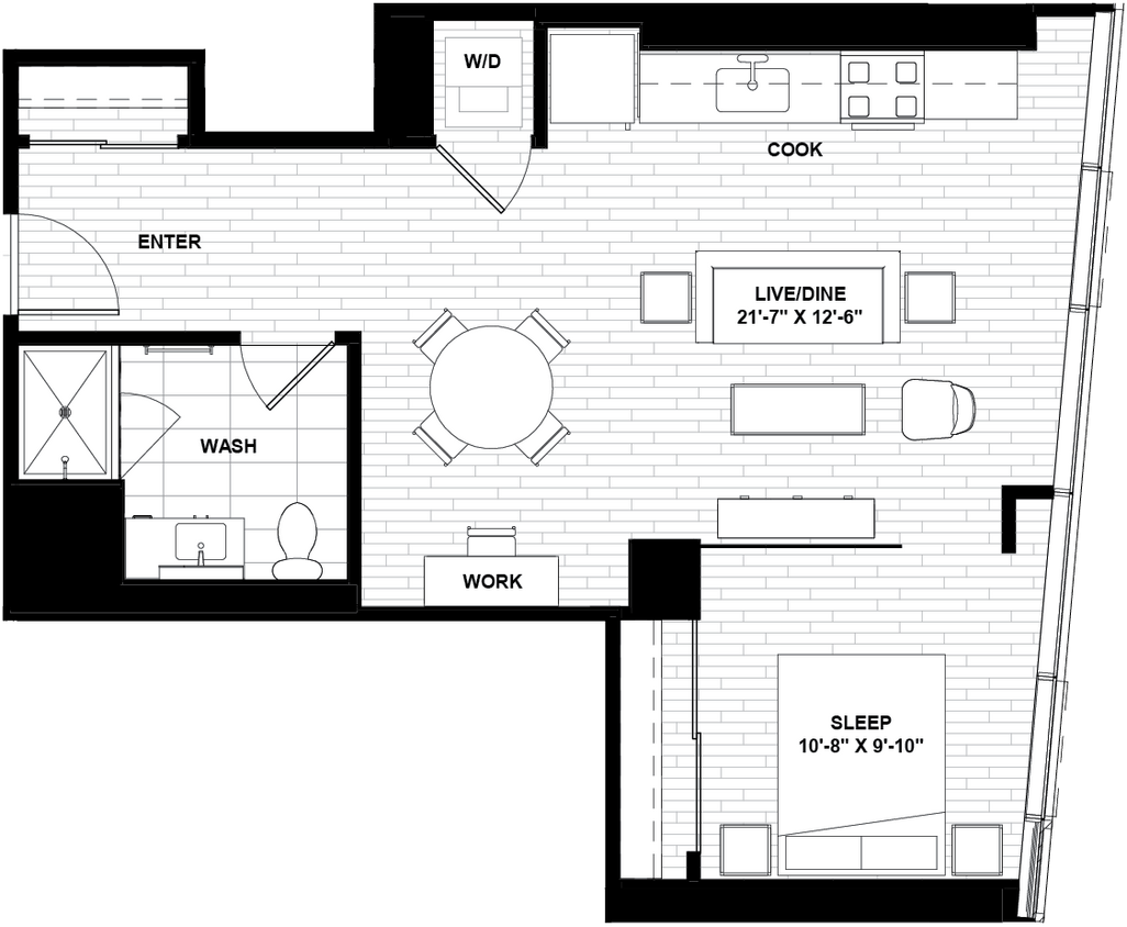 Floor Plan - One Bed 11