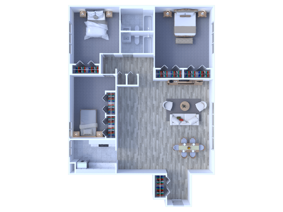 Floor Plan - 3 Bedrooms Floor Plan C1