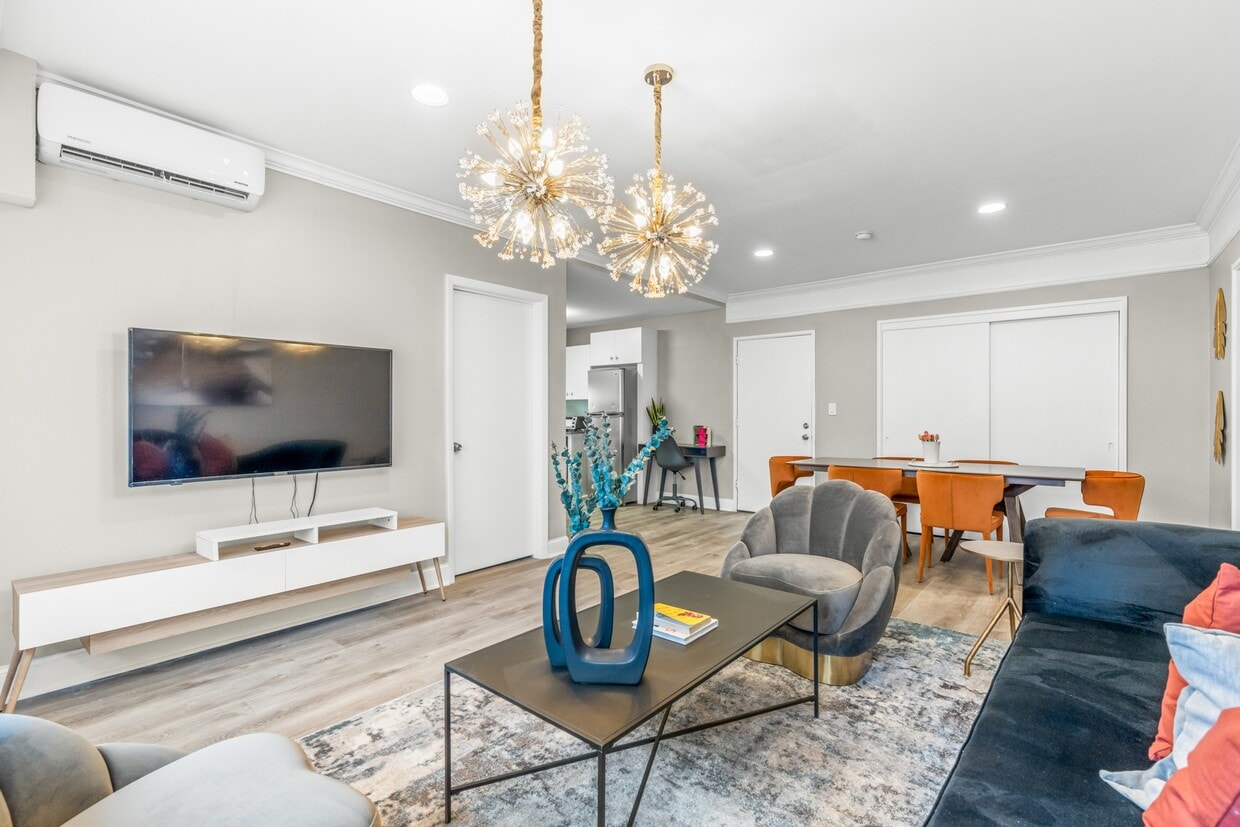 Living & Dining - Furnished 2b, 1b & Billiards Room