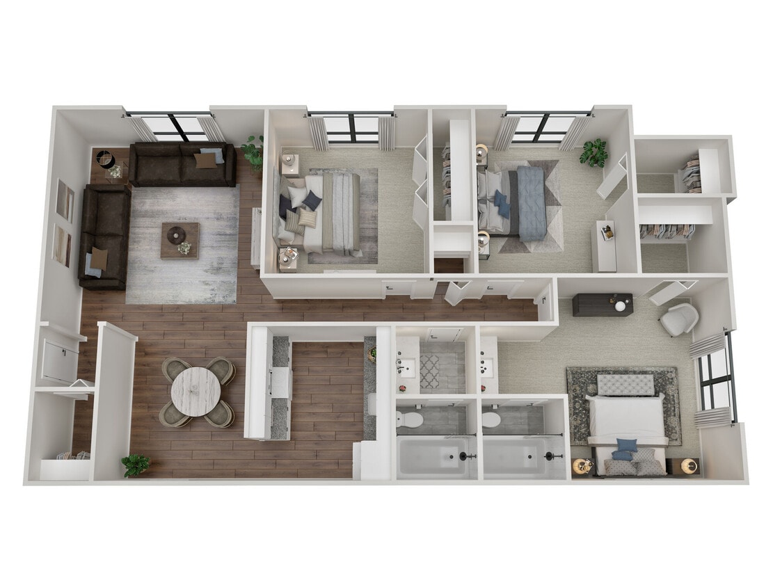 Floor Plan - 3x2 Main Level Classic