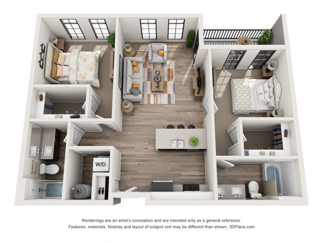Floor Plan - 2 Bedroom 2A