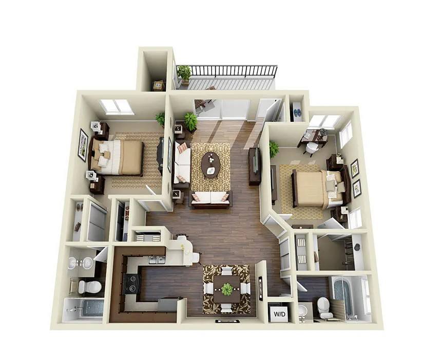 Floor Plan - B1 Renovated