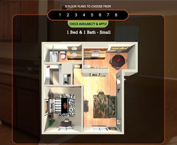 1BR/1BA - 1 Bed & 1 Bath - Large