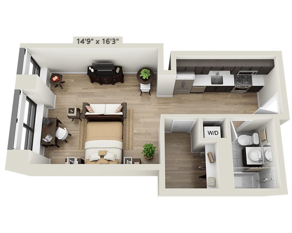 Floor Plan - Studio E1U