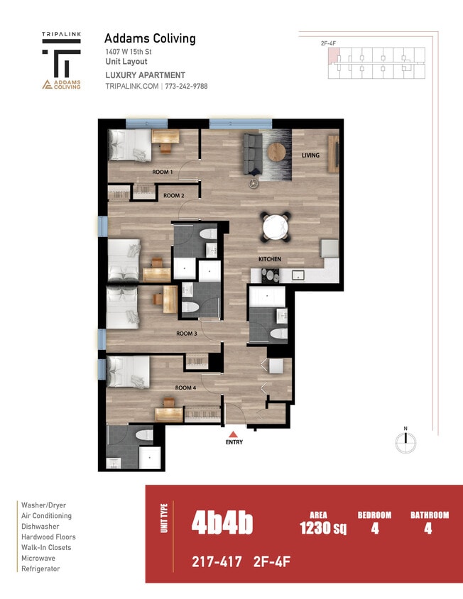 Floor Plan - Unit 417