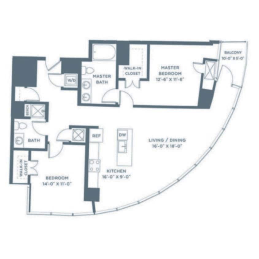 Floor Plan - 2B-EAST U