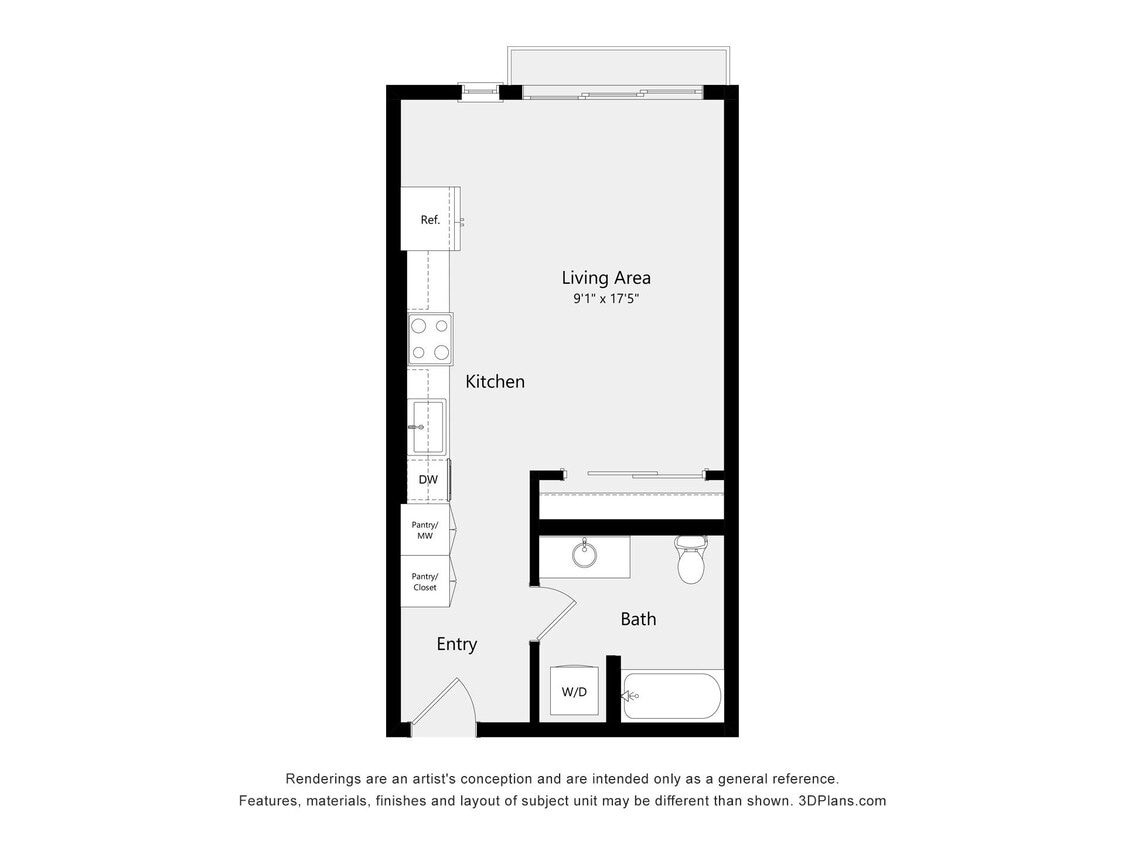 Floor Plan - Studio S01A