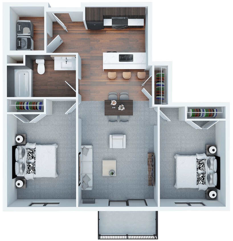 2 Bedroom Apartment - 2 Bed 1 Bath Apartment