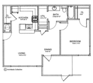1BR/1BA - 1 Bedroom Patio
