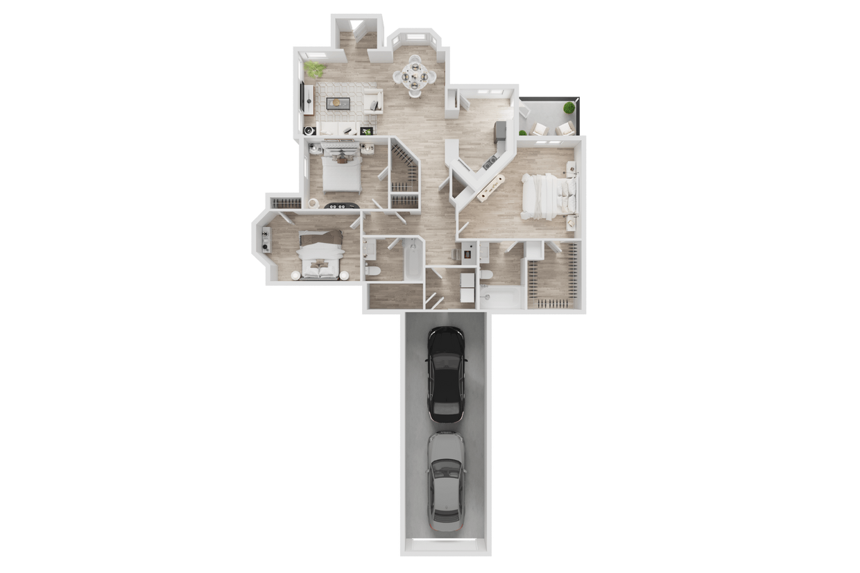 Floor Plan - C3 - Attached Garage