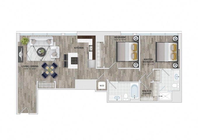 Floor Plan - 2B3