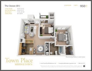 Floor Plan - The Stowe 2x1