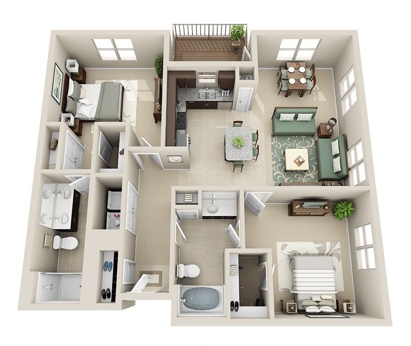 Junction Six Forks - Cypress - 2 Beds - 2 Baths - 1185 Sq. ft. - Cypress