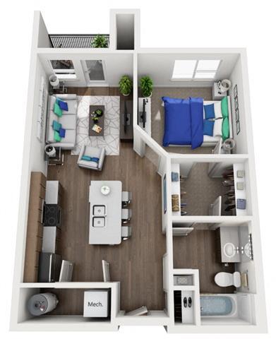 Floor Plan - 1E
