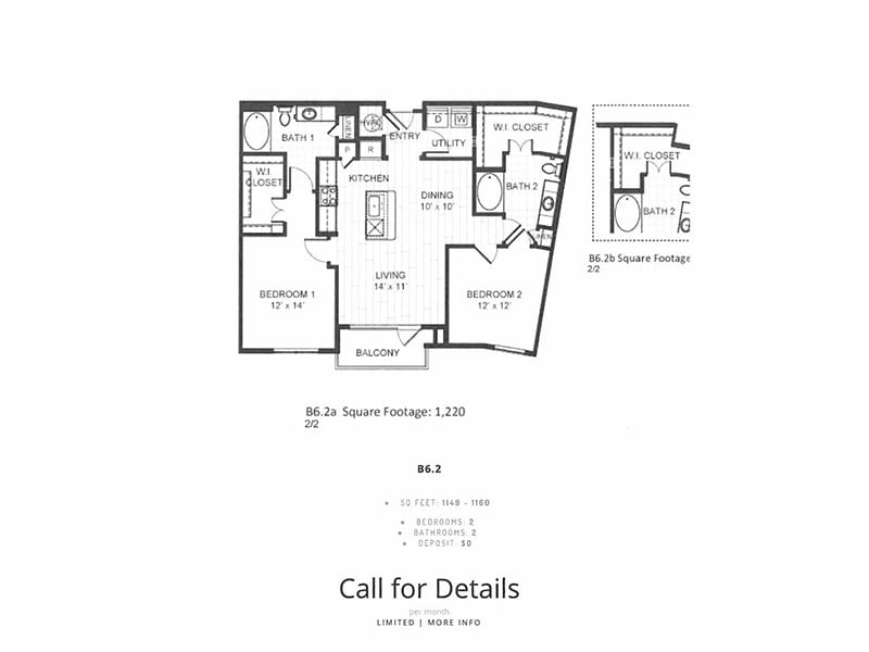 Floor Plan - 2x2 1164