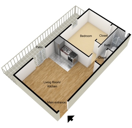 Junior 1BR/1BA - Junior One Bedroom Standard