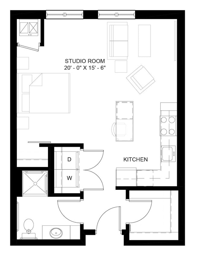 Floor Plan - The Whitney A (A2A)