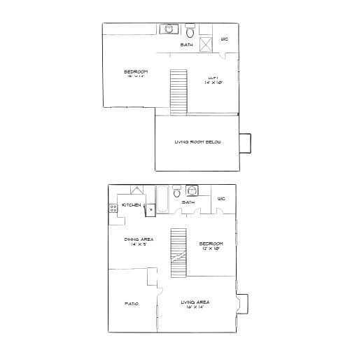 Floor Plan - Design 2D20 Townhome