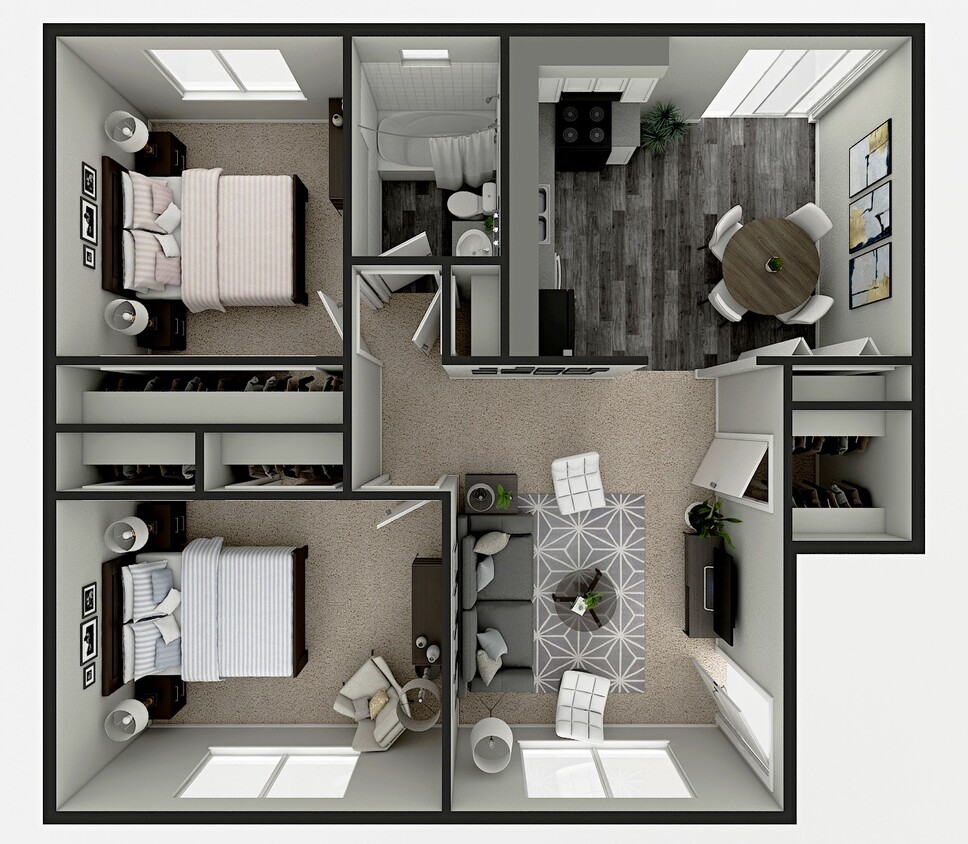 Floor Plan - 2 Bedroom Garden Platinum