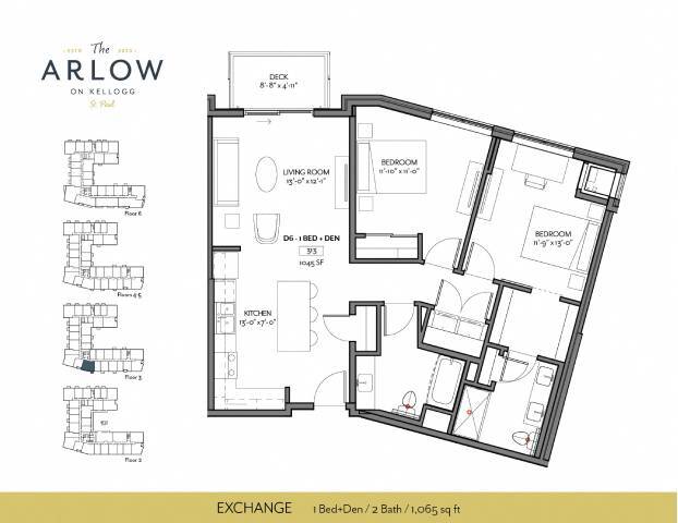 Floor Plan - Exchange | 1+ Den