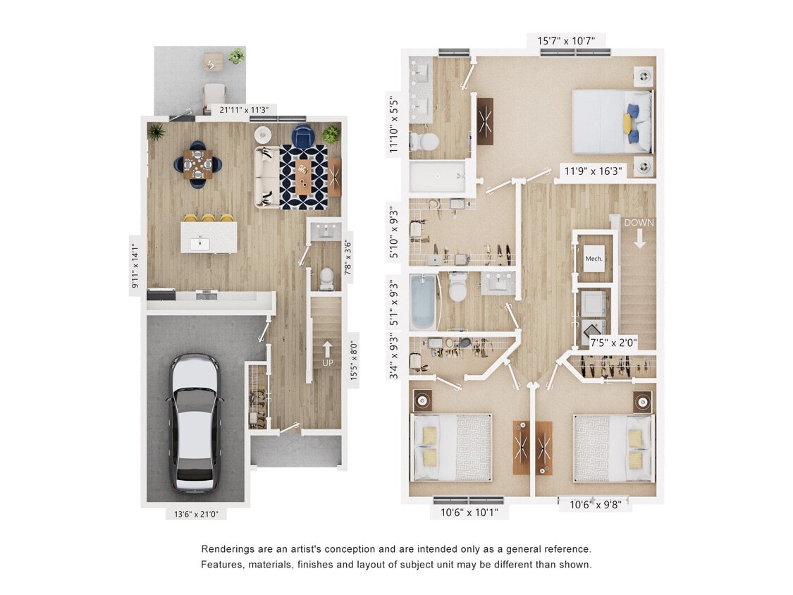 Floor Plan - Townhome F