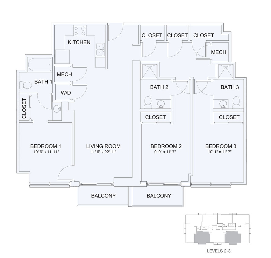 Floor Plan - 3x3 1382