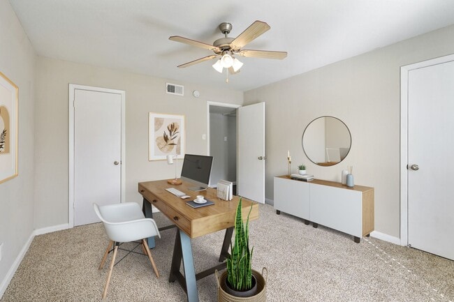 The Manhattan Bedroom As an Office - The Lofts at 3402