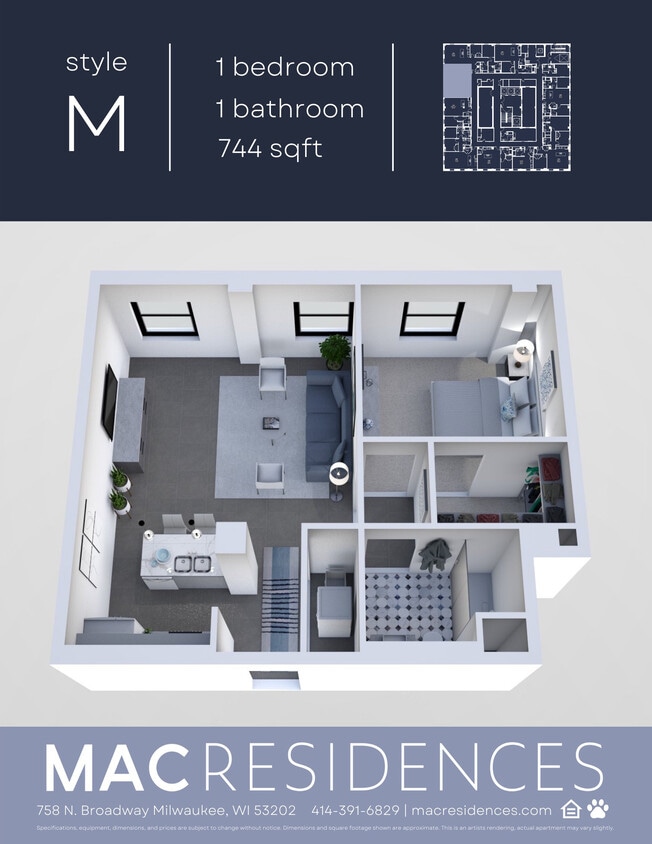 Floor Plan - Unit M