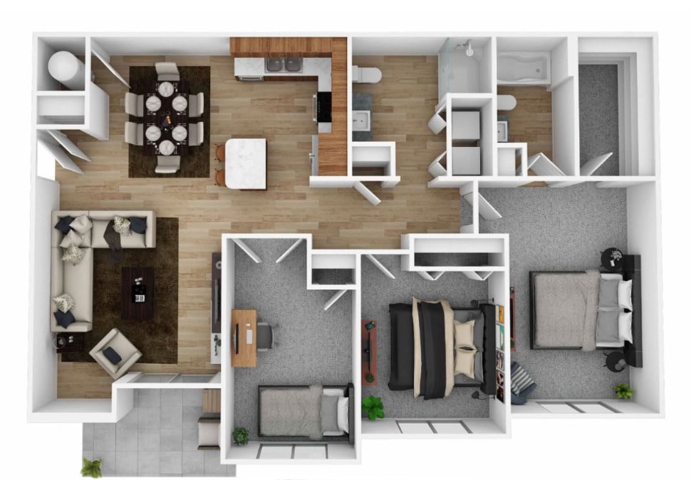 Floor Plan - Three Bedroom SP