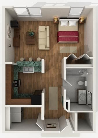 591 Sqft Studio - Strike the Gold