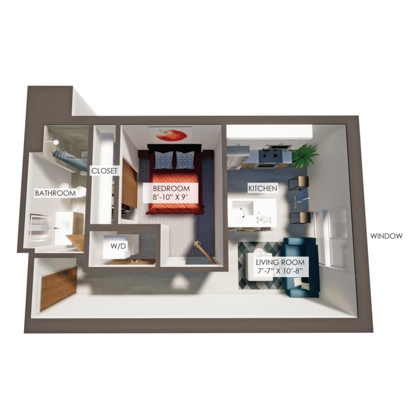 1Bed/1Bath - 1Q