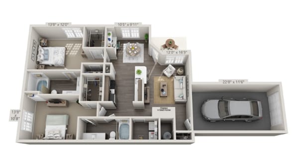 Floor Plan - Evergreen with garage
