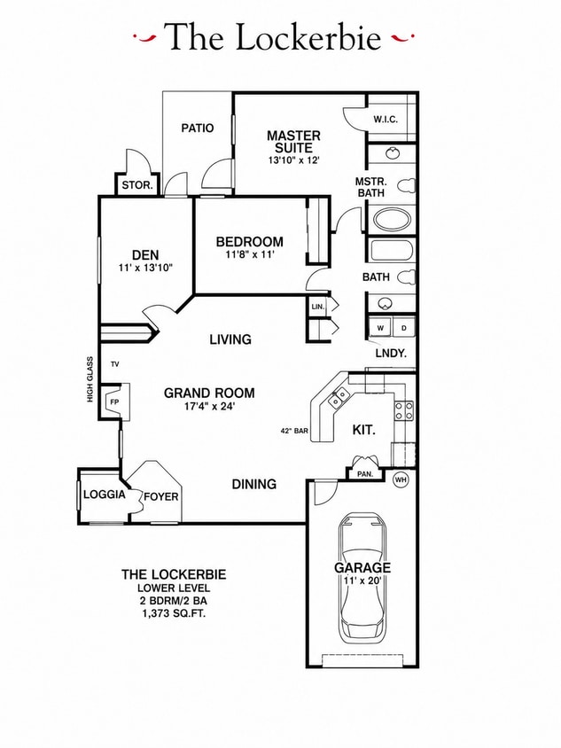 Floor Plan - Lockerbie