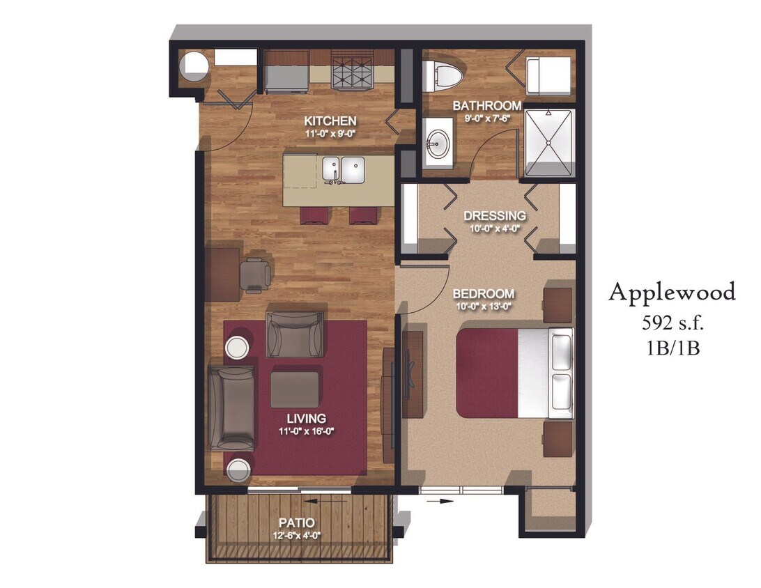 Floor Plan - Applewood 1st Floor
