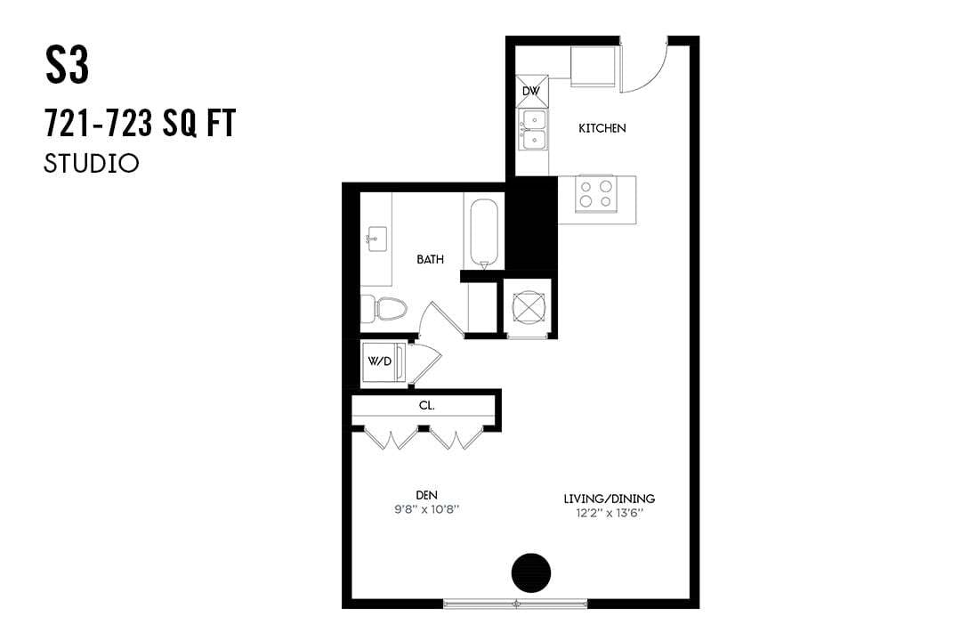 Floor Plan - Studio S3