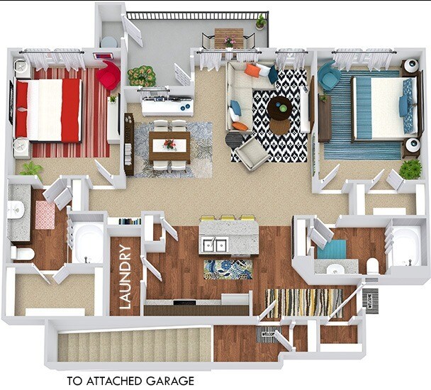 Floor Plan - Majestic with Attached Garage and Yard