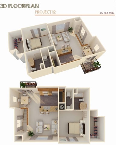 1BR/1BA - 1 Bed 1 Bath Study