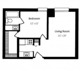 1BR/1BA - Jr 1bd
