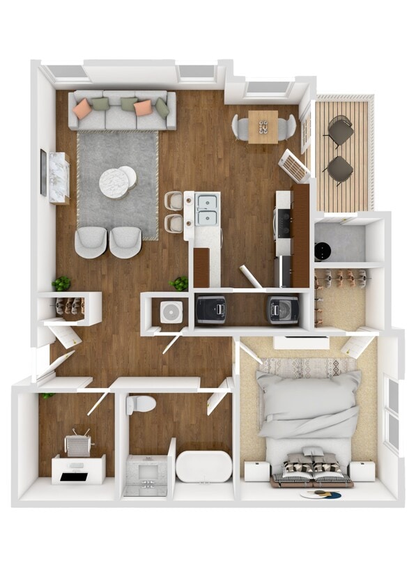 Floor Plan - One Bedroom