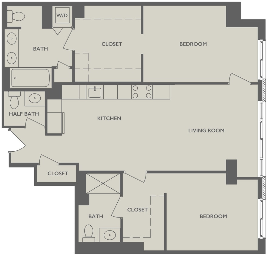 Floor Plan - Two Bedroom E